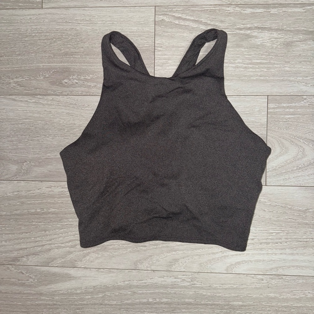 Athleta Gray Tie Dye Conscious Crop Top Size Medium